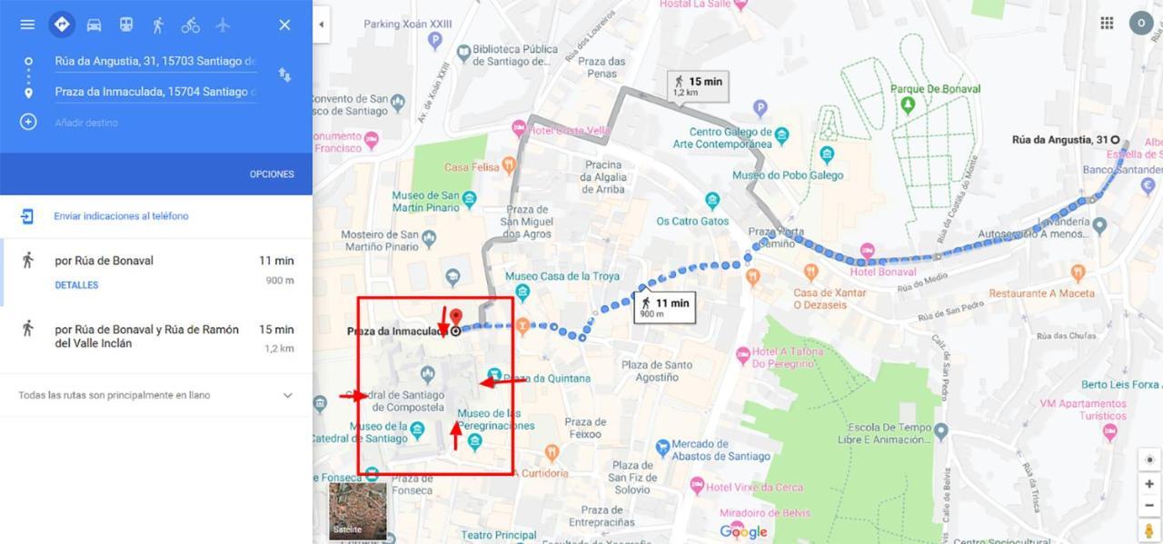 Apartamento De Diseno Centrico Con Terraza Espectacular Santiago de Compostela Eksteriør billede